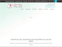 Tablet Screenshot of ibizaruralvillas.com